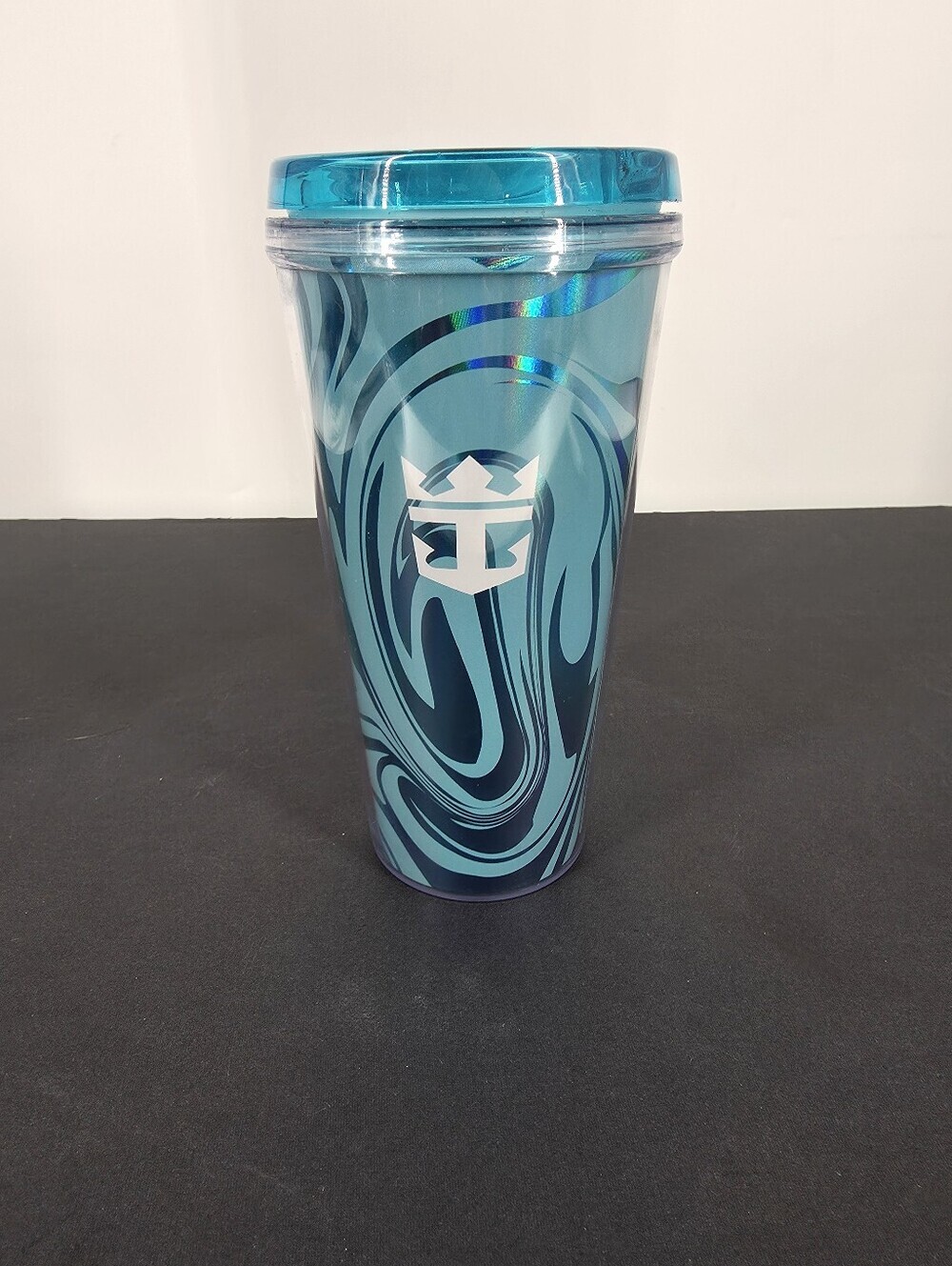 Royal Caribbean Coca Cola Tumbler Teal Iridescent 16oz Insulated Travel Cup
